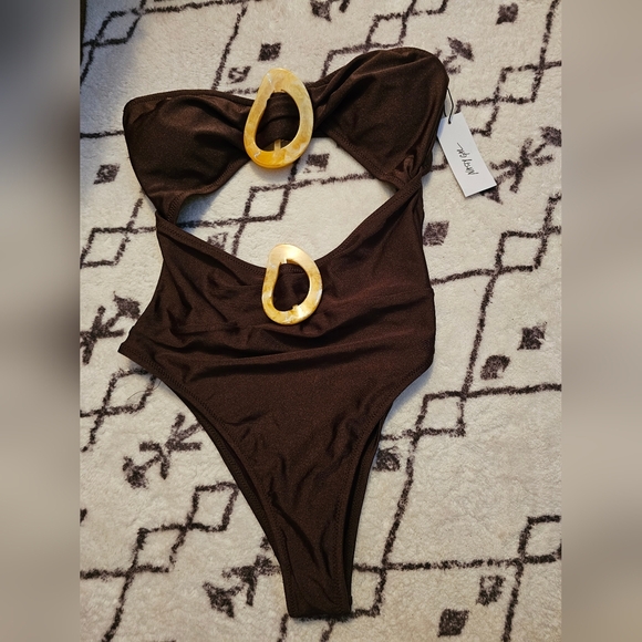 Nasty Gal Cut Out Bathing Suit - Picture 2 of 6